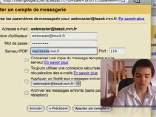 configuration du mail bezak.fr