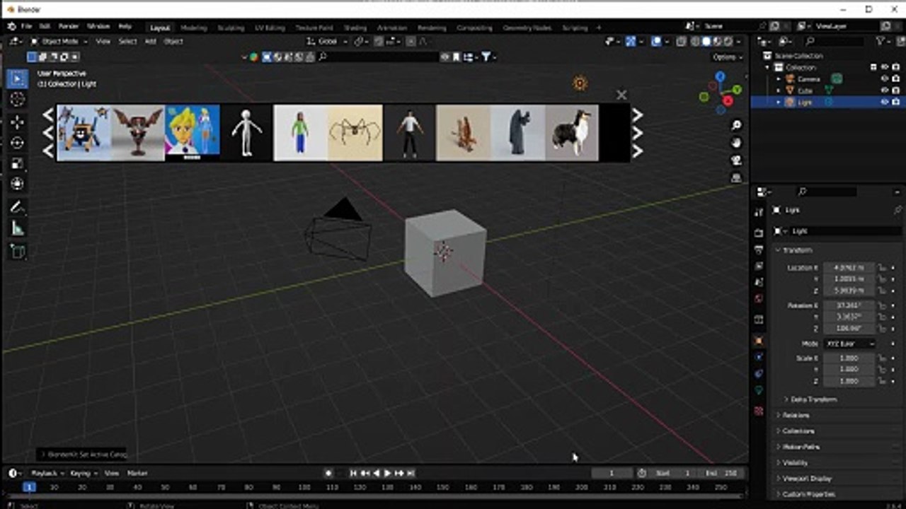 blender shop By artist Daniel Lee clip 02 bed sheet Statue light horror or halloween scene add a armature