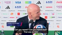 Infantino requests repeat introduction at FIFA World Cup news conference