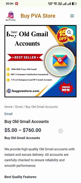 Top Rated Sources for Buying Gmail Accounts