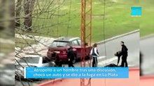 Intentó atropellar a un hombre tras una discusión, chocó un auto y se dio a la fuga en La Plata