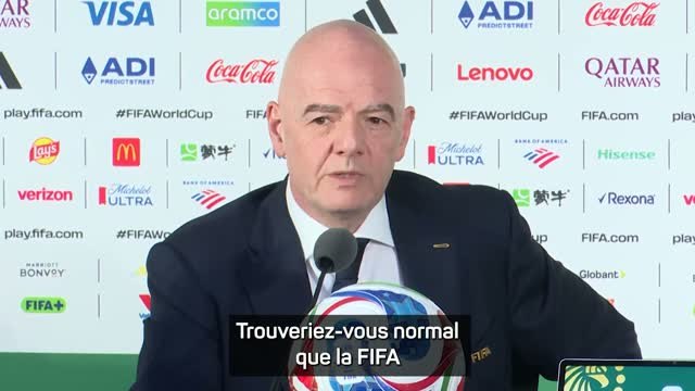 CdM 2026 - Infantino : On doit respecter les décisions qui sont prises