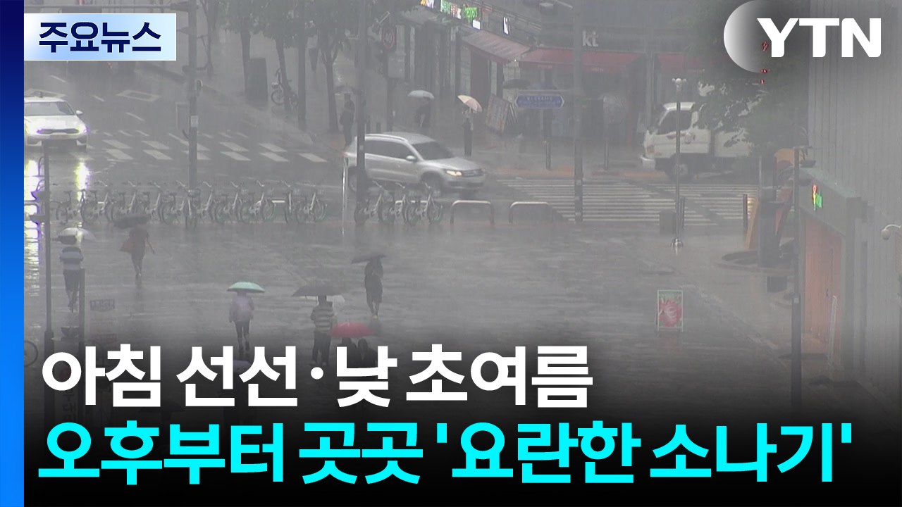 [출근길 YTN 날씨 6/11] 아침 선선·낮 초여름...오후부터 곳곳 '요란한 소나...
