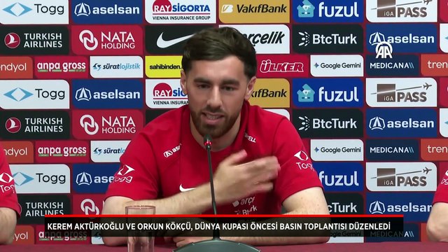 Kerem Aktürkoğlu ve Orkun Kökçü Dünya Kupası öncesi açıklamalarda bulundu