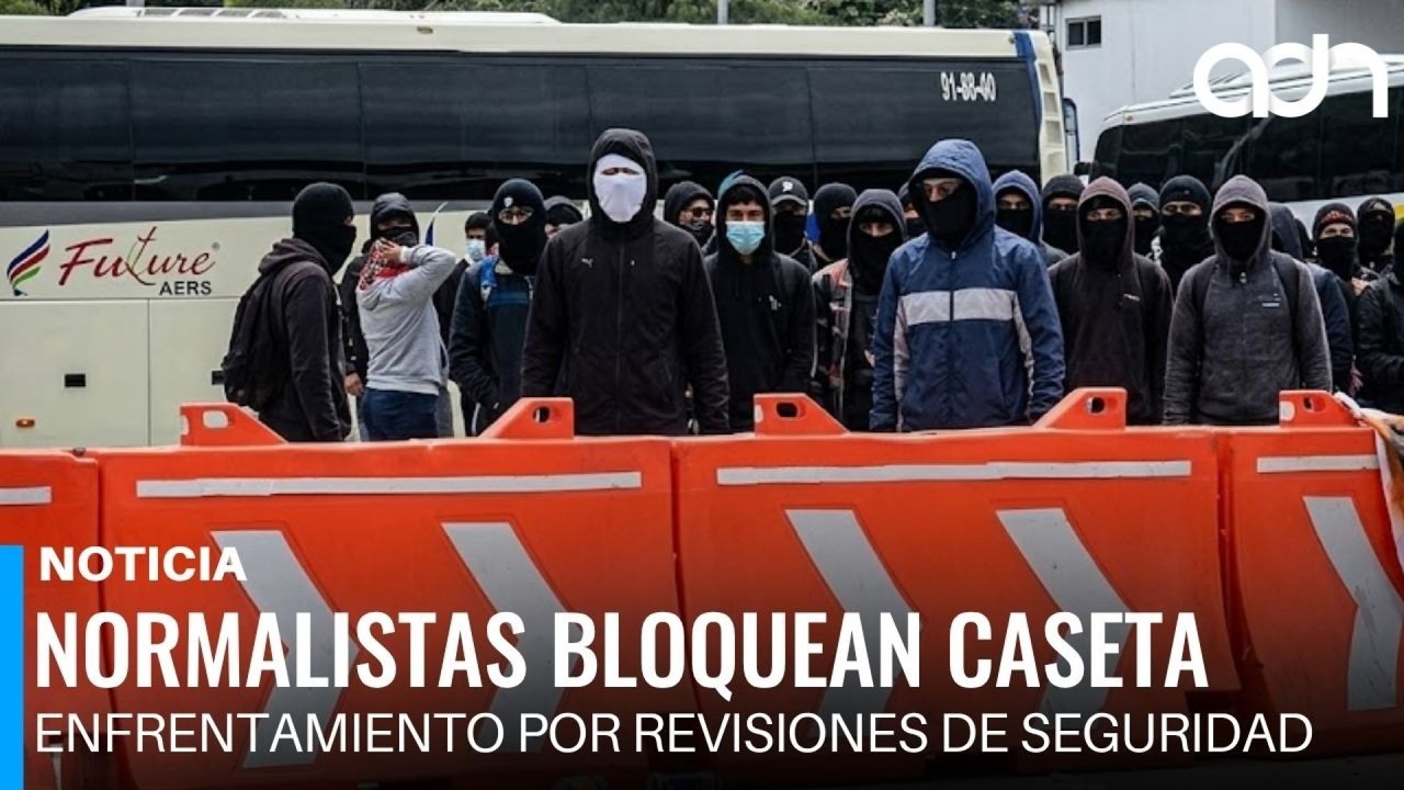 Sin paso hacia la CDMX: Bloqueo total en la caseta de Tlalpan por normalistas