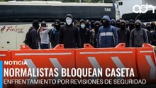 Sin paso hacia la CDMX: Bloqueo total en la caseta de Tlalpan por normalistas