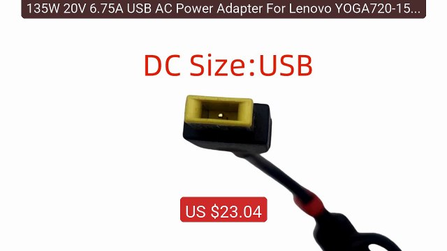 135W 20V 6.75A USB AC Power Adapter For Lenovo YOGA720-15 T440... Best Buy 2026 | Great Quality!