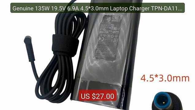 Genuine 135W 19.5V 6.9A 4.5*3.0mm Laptop Charger TPN-DA11 Fo... Amazing Value 2026 | Must Have!