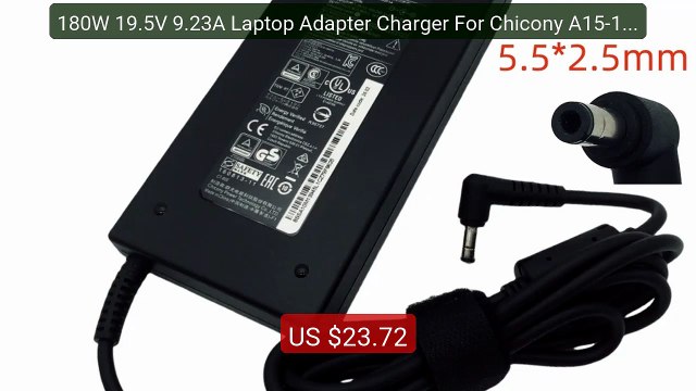 180W 19.5V 9.23A Laptop Adapter Charger For Chicony A15-180P1A... Best Buy 2026 | Great Quality!