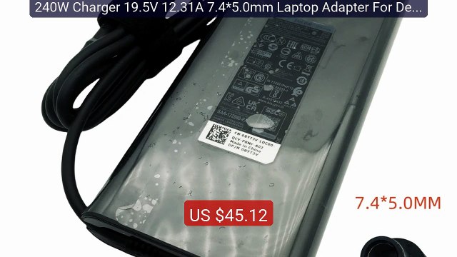 240W Charger 19.5V 12.31A 7.4*5.0mm Laptop Adapter For Dell Precisi... Top Rated 2026 | Buy Now!