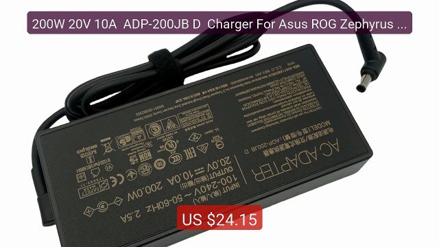 200W 20V 10A ADP-200JB D Charger For Asus ROG Zephyrus G1... Top Pick 2026 | Unbeatable Price!