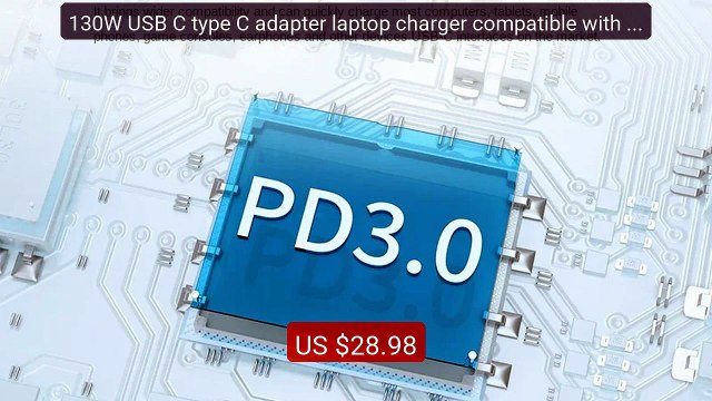 130W USB C type C adapter laptop charger compatible with Dell ... Hot Deal 2026 | Limited Offer!