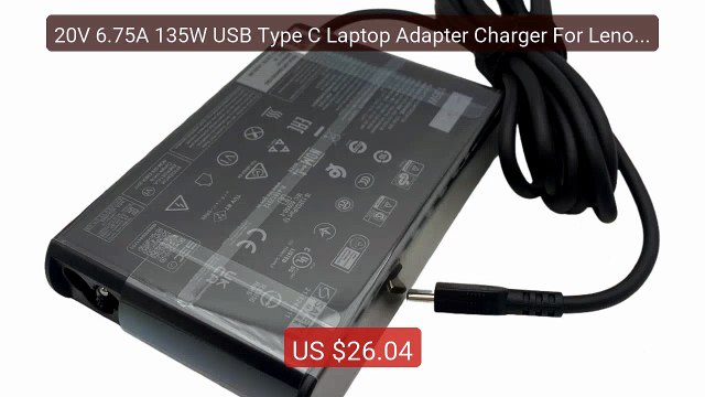 20V 6.75A 135W USB Type C Laptop Adapter Charger For Lenovo T... Amazing Value 2026 | Must Have!