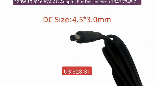 130W 19.5V 6.67A AC Adapter For Dell Inspiron 7347 7348 7459 XPS 1... Best Deal 2026 | Shop Now!
