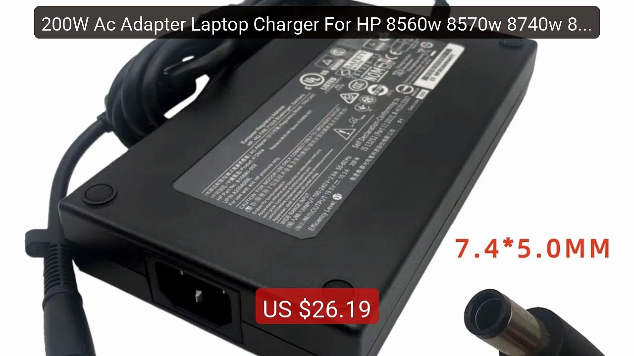 200W Ac Adapter Laptop Charger For HP 8560w 8570w 8740w 8760w... -- Amazing Value 2026 | Must Have!
