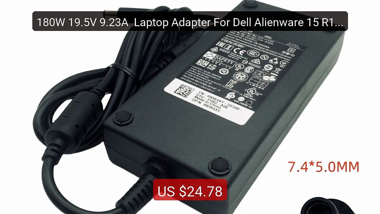 180W 19.5V 9.23A  Laptop Adapter For Dell Alien...