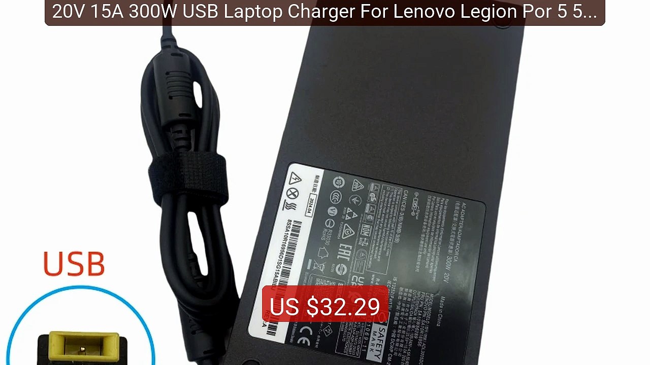 20V 15A 300W USB Laptop Charger For Lenovo Legion Por 5 5i 7 7i Th... -- Best Deal 2026 | Shop Now!