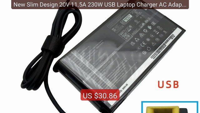 New Slim Design 20V 11.5A 230W USB Laptop Charger AC Adapter ... Amazing Value 2026 | Must Have!