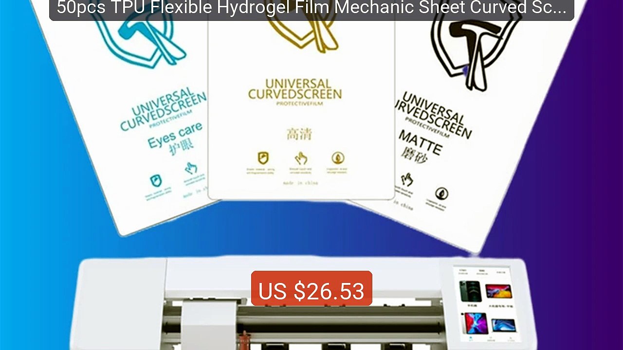 50pcs TPU Flexible Hydrogel Film Mechanic Sheet Curved Screen ... -- Hot Deal 2026 | Limited Offer!