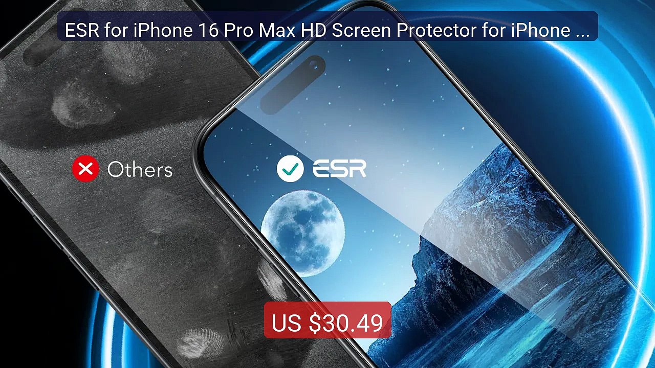 ESR for iPhone 16 Pro Max HD Screen Protector for iPhone 14/1... -- Amazing Value 2026 | Must Have!