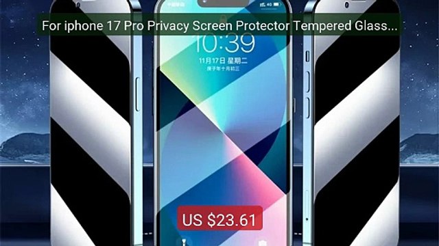 For iphone 17 Pro Privacy Screen Protector Tempered Glass A... Top Pick 2026 | Unbeatable Price!