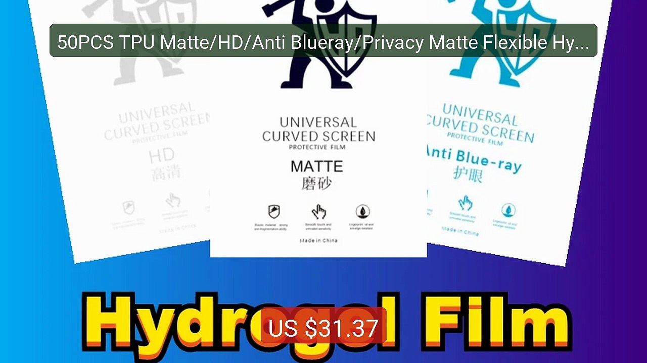 50PCS TPU Matte/HD/Anti Blueray/Privacy Matte Flexible Hydrogel Fi... -- Best Deal 2026 | Shop Now!
