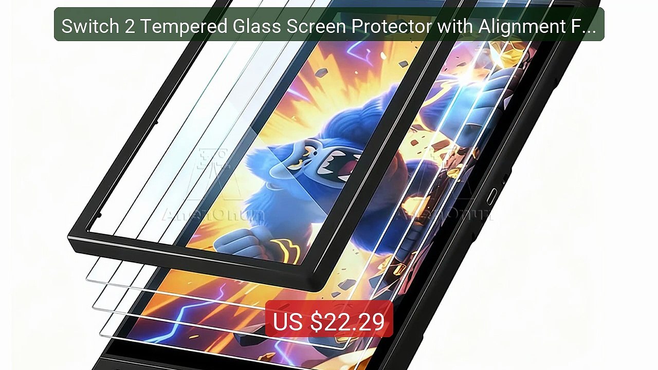 Switch 2 Tempered Glass Screen Protector with Alignment Frame -- Top Pick 2026 | Unbeatable Price!