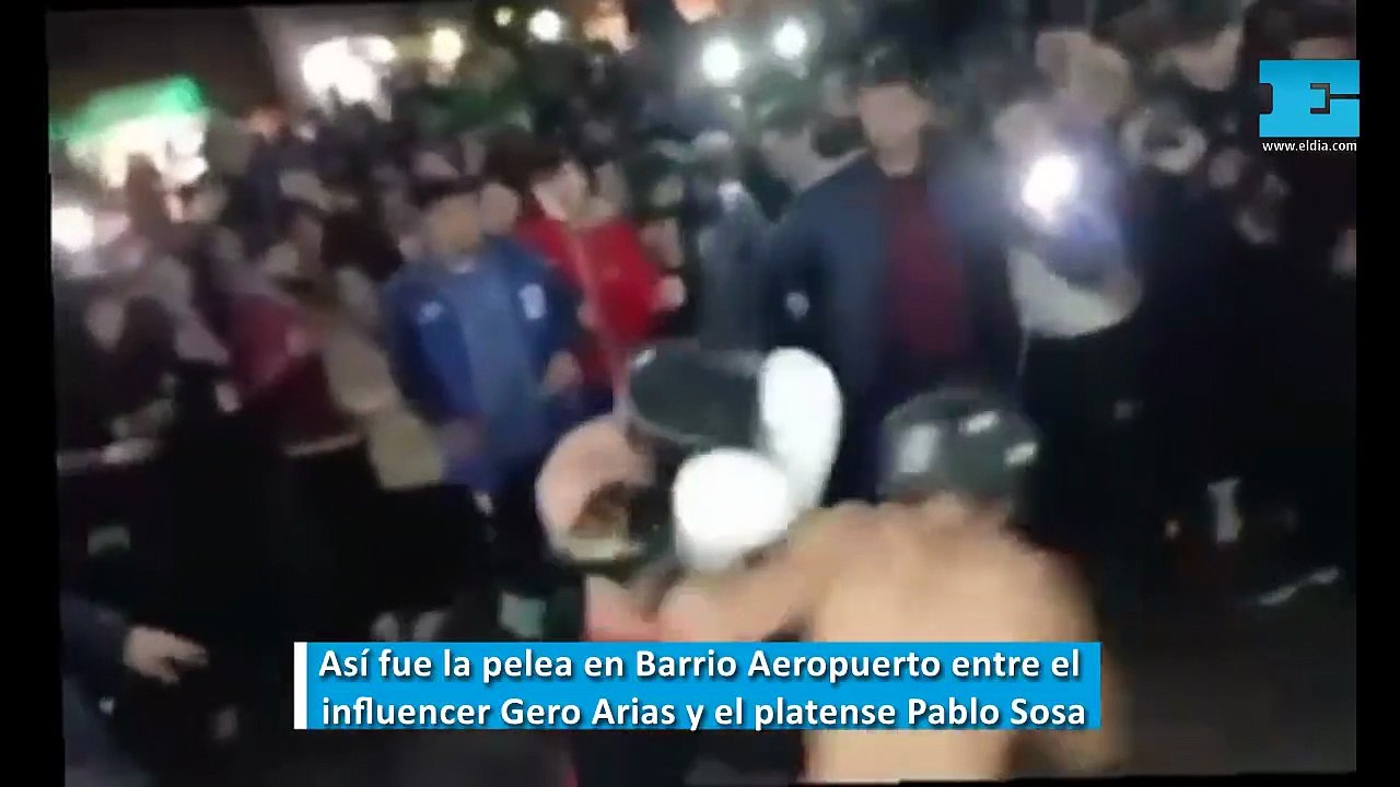 Así fue la pelea del influencer Gero Arias en Barrio Aeropuerto