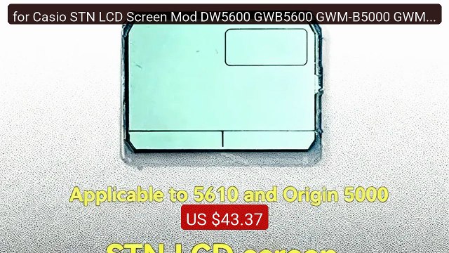 for Casio STN LCD Screen Mod DW5600 GWB5600 GWM-B5000 GWM5610 gw56... Best Deal 2026 | Shop Now!