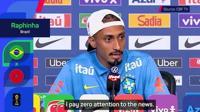 'We can't be hypocrites' - Brazil's Raphinha wary of media ahead of World Cup