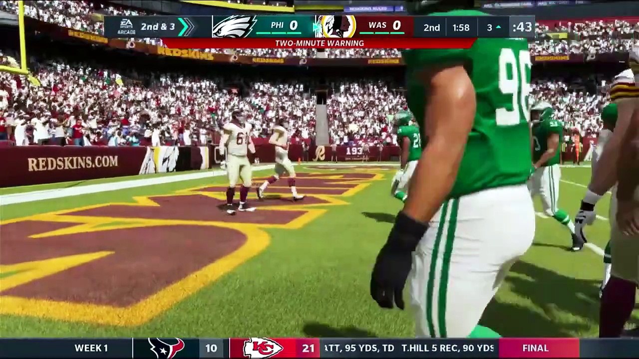 MADDEN 21 Season , 1964 WASHINGTON vs WEEK 1 PHILADELPHIA
