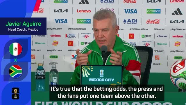 Mexico must handle favourites tag - Aguirre