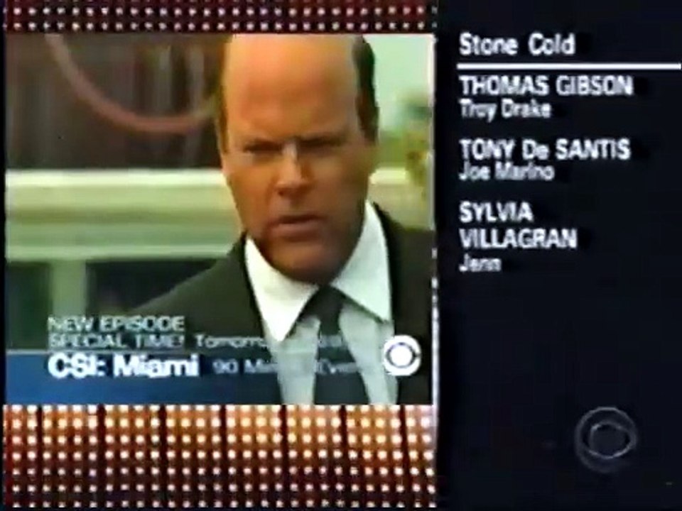 Stone Cold CBS Split Screen Credits