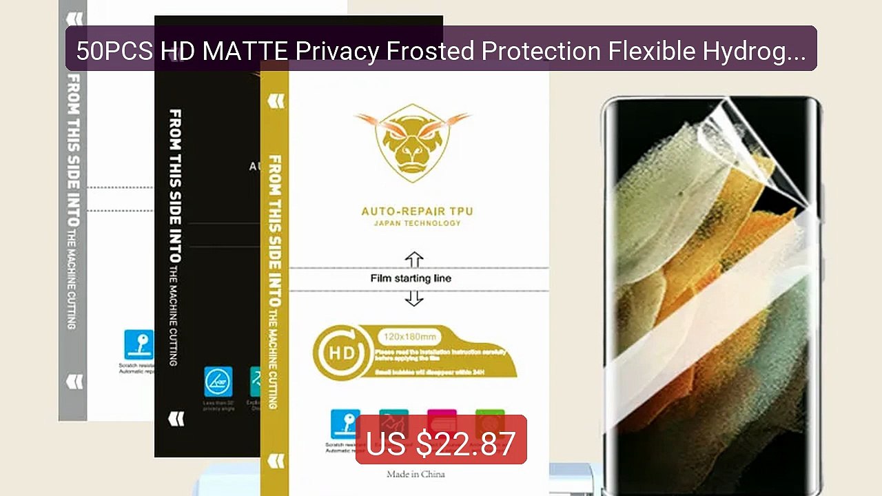 50PCS HD MATTE Privacy Frosted Protection Flexible Hydrogel Fi... -- Best Buy 2026 | Great Quality!