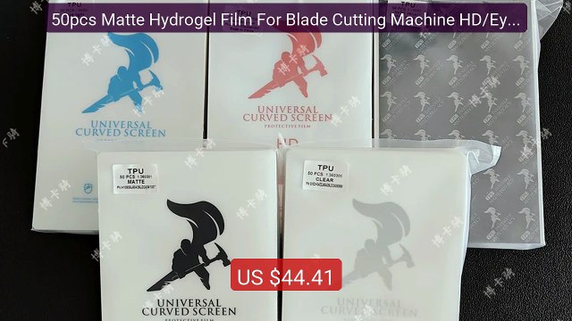 50pcs Matte Hydrogel Film For Blade Cutting Machine HD/Eye Car... Hot Deal 2026 | Limited Offer!