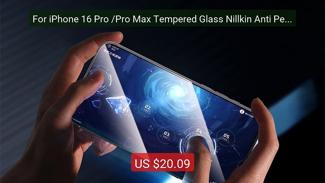 For iPhone 16 Pro /Pro Max Tempered Glass Nillkin Anti Peeping Gla... -- Best Deal 2026 | Shop Now!