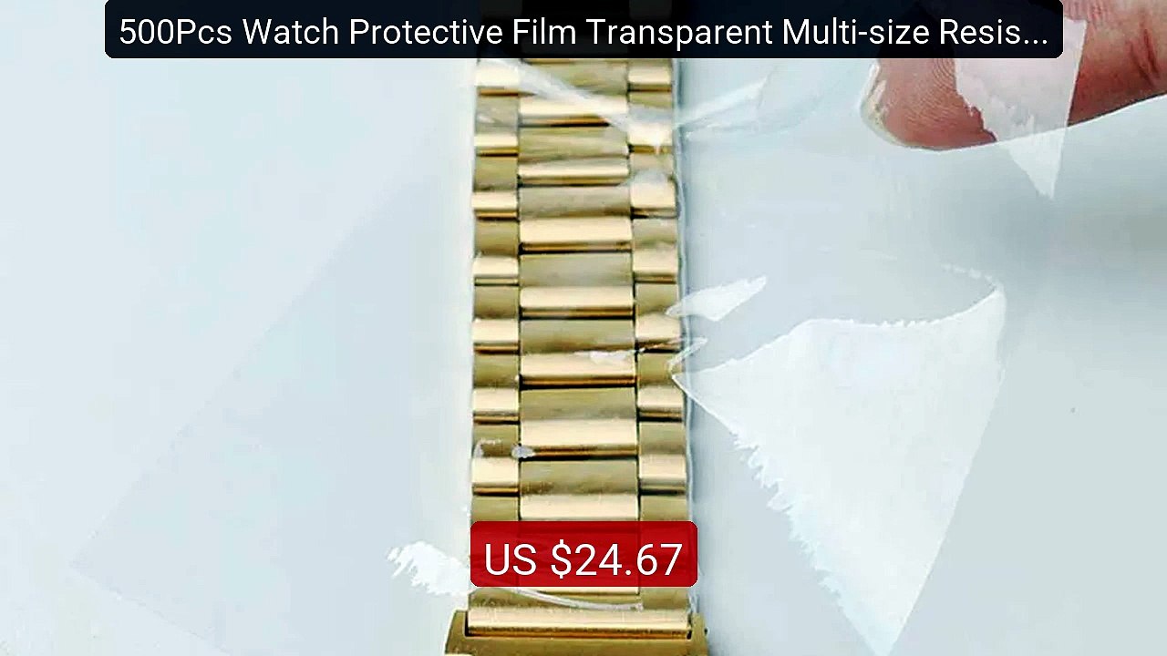 500Pcs Watch Protective Film Transparent Multi-size Resist Sta... -- Hot Deal 2026 | Limited Offer!