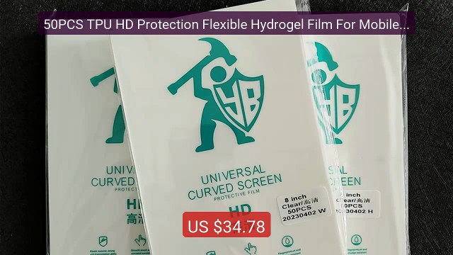 50PCS TPU HD Protection Flexible Hydrogel Film For Mobile Phon... Best Buy 2026 | Great Quality!