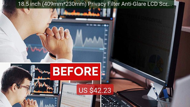 18.5 inch (409mm*230mm) Privacy Filter Anti-Glare LCD Screen ... Amazing Value 2026 | Must Have!