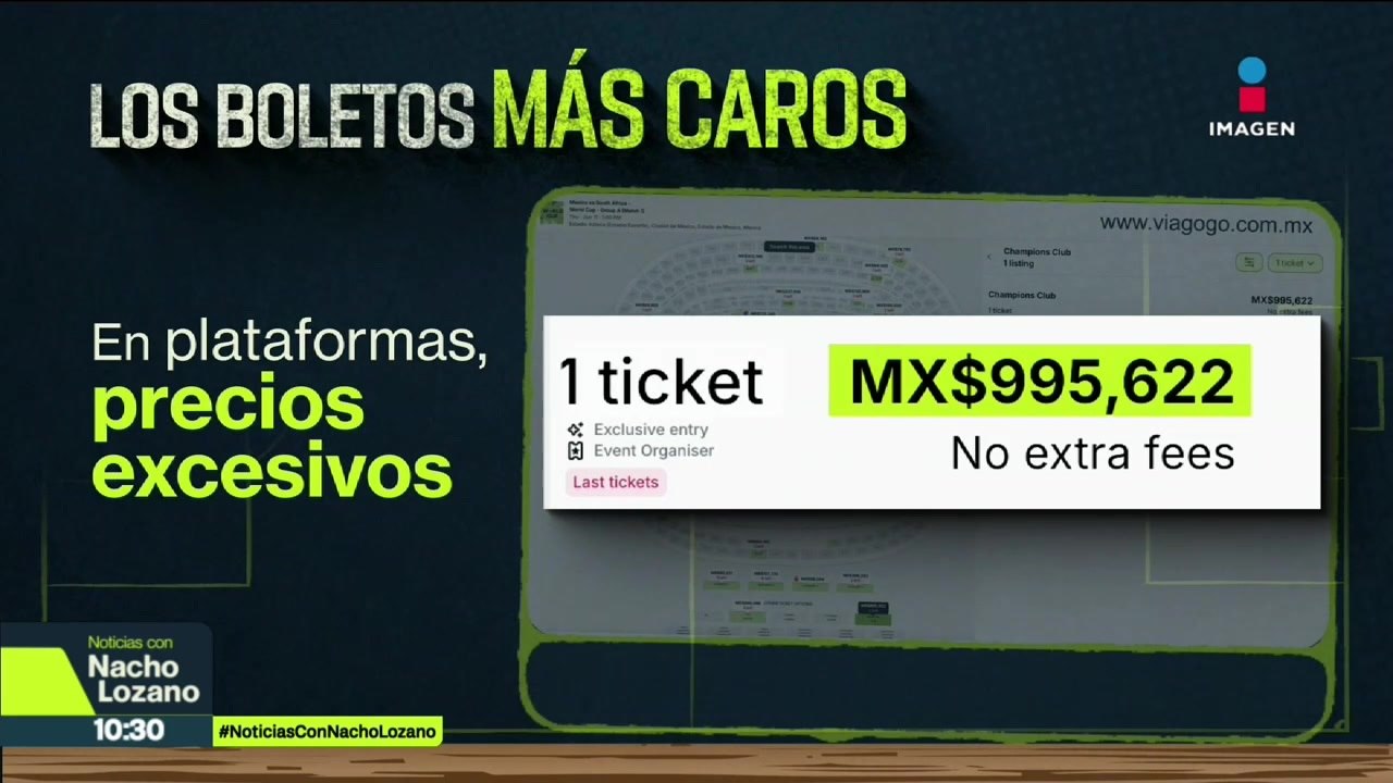 Revendedores ofrecen boletos de hasta un millón de pesos para la inauguración del Mundial