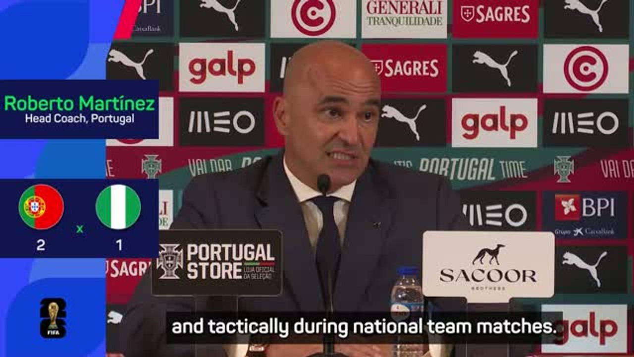 Martínez explains Ronaldo's minutes in Portugal warm-up win