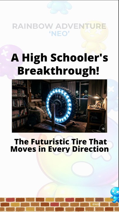 The Futuristic Tire That Moves in Every Direction#NEO #RAINBOWADVENTURE