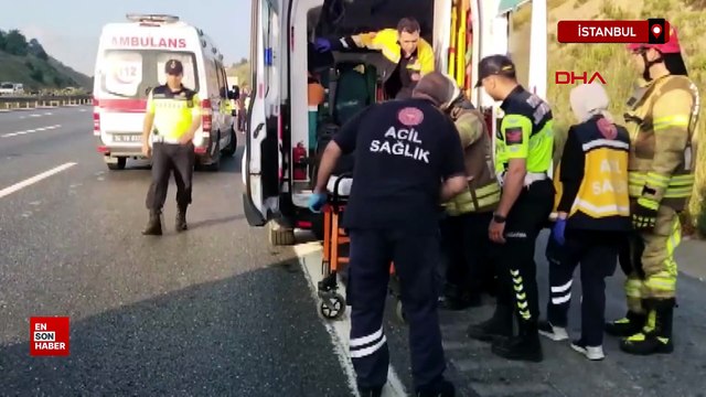 Çekmeköy Kuzey Marmara Otoyolu'nda kaza