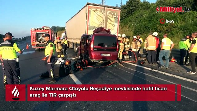 Kuzey Marmara Otoyolu'nda feci kaza: 1'i bebek 3 kişi hayatını kaybetti