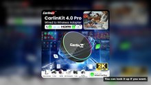 CarlinKit 4.0 Pro CarPlay to CarPlay Android auto Wireless Adapter HDMI Input Support Tv Stick Tv Bo