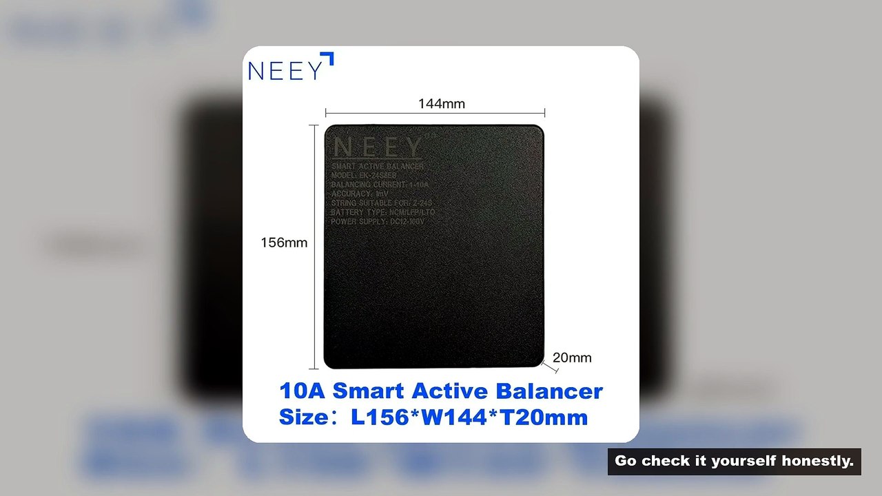 NEEY 10A Smart 1A-10A Active Balance Current Capacitor Balancer 2S To 24S 12V 24V 36V 48V 72V Lifepo