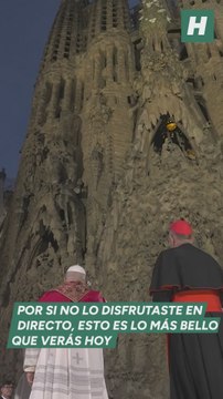 El Papa bendice el deslumbrante sueño de Gaudí en la Sagrada Familia: la torre de Jesús