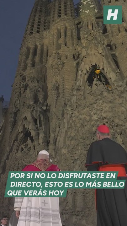 El Papa bendice el deslumbrante sueño de Gaudí en la Sagrada Familia: la torre de Jesús