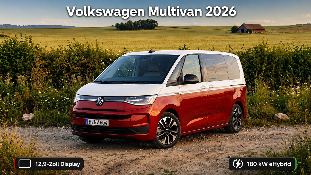 VW Multivan Facelift (2026): Bulli-Update mit neuer Frontpartie