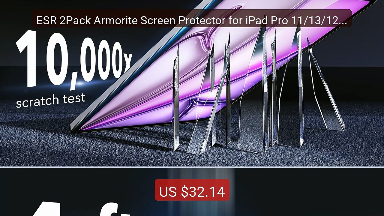 ESR 2Pack Armorite Screen Protector for iPad Pro 11/13/12.9 G... -- Amazing Value 2026 | Must Have!